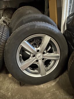 zimní alu kola s pneumatikami na VW Tiguan I 215/65 R16 - 6