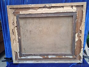 2 obrazy z 19.století, myslivecký motiv - 6