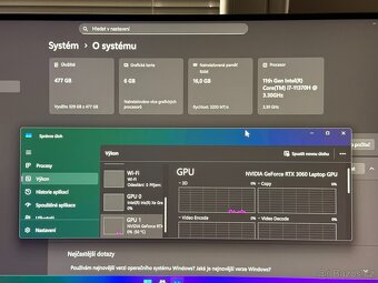 Prodám herní notebook ASUS Tuf dash f15 i7 3060 6gb - 6