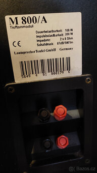 Pasivní Subwoofer Teufel M 800/A + 2 repro M80 - 6