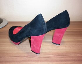 Černé semišové lodičky vel.37 - 6