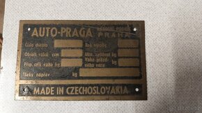 Výrobní štítky Praga ČKD - 6