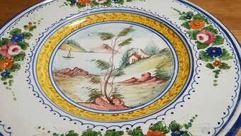 VELKÝ RUČNĚ MALOVANÝ TALÍŘ-AUTOR GIOTTO DERUTA - MAJOLIKA - 6