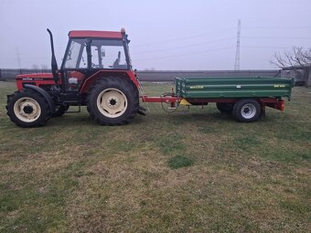 Zetor 5340 + třístranný sklápěč Molčík EDK 3000 - 6
