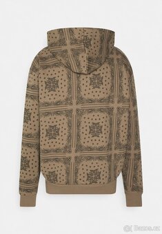 Mikina Karl Kani Patchwork Paisley Full Zip Dark Taupe L - 6