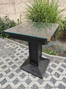 Starožitný secesní dřevěný stolek - 6