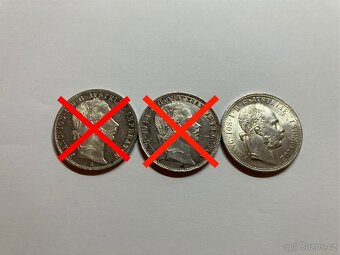 Rakúsko Uhorsko 1 zlatníky forint florint - strieborné mince - 6