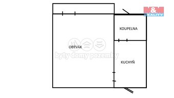 Prodej bytu 1+1 s balkónem 25 m², Liberec, ul. Na Bídě - 6
