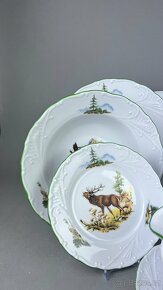 Myslivecký jídelní servis, myslivecký porcelán NOVÝ - 6