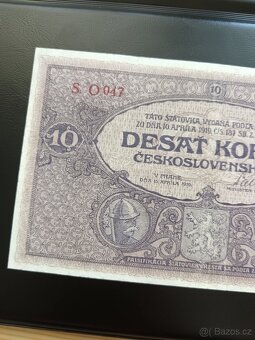 10kč 1919 nejvzácnější série - O - 6