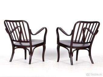 [ 4456 ] J. Frank, 2x křesílka, židle TON, Thonet. - 6