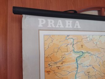 Školní vlastivědná mapa Prahy z roku 1986 - 6