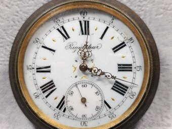 Pánské velmi staré kapesní hodinky REGULATEUR, 67mm, 200g - 6