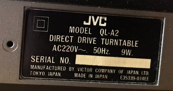 GRAMOFON JVC QL-A2(1978) PŘÍMÝ NÁHON ,QUARTZ - 6