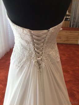 Svatebni saty MS moda s vleckou - 6