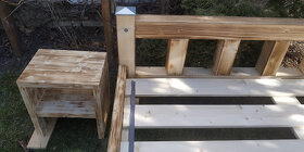 Nová trámová postel Rustik 160x200 - 6