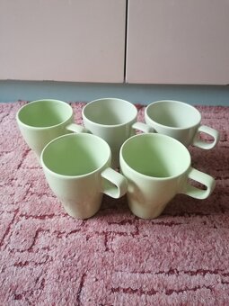 Zelené hrnky Ikea - 5 ks - 6