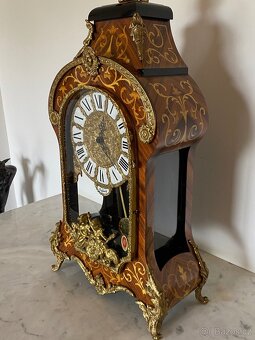 Velké stolní starožitné hodiny ve stylu A.Boulle-Tiffany - 6