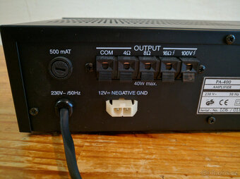 Zesilovač Monacor PA-400, 1 x 40W/4-16Ω RMS - 6