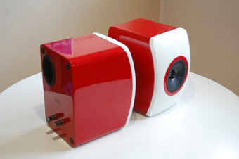 KEF LS50 Speakers Limited Edition Racing Red Speakers - 6