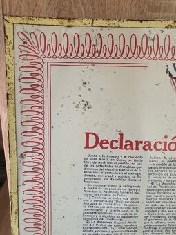 Plechová cedule deklarace Havana - 6