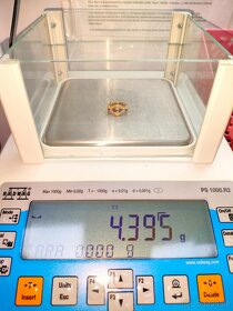 Zlaty damsky prsten Diamanty a td 0,585 punc Vaha 4,395 g - 6
