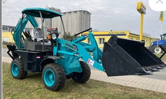 traktor bagr, nakladač, bagr s nakladačem, - 6