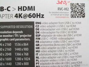 USB-C HDMI 4K@30Hz a 60Hz data kabely  ,,VÝPRODEJ,, - 6