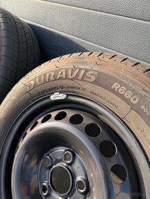 VW Transporter T6 sada plechových disků s pneu - 6