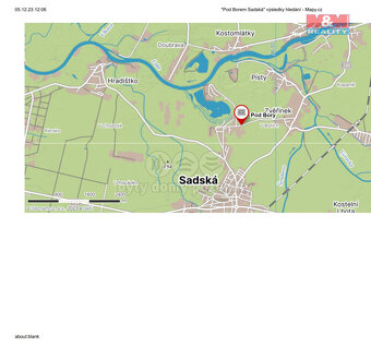 Prodej, pozemku, 334 m², Sadská - 6