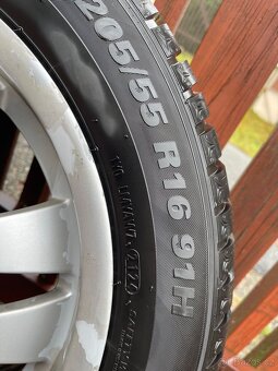 Alu kola 5x120 r16 zánovní pneu - 6