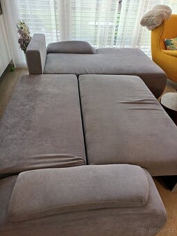 Sedací souprava, pravá,úložný prostor, s lůžkem - 6