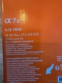 Sony Alpha A7 iii vcetne objektivu - nerozbaleny  se zarukou - 6