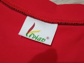 ČERVENÉ TRIČKO S VÝSTŘIHEM - vel.S/M / zn.Vivian - 6
