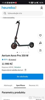Elektrokoloběžka  AOVO PRO M 365 - 6