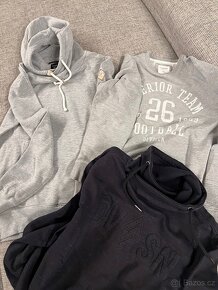 Mikiny bavlněné chlapecké vel. S, cena za 3ks - 6