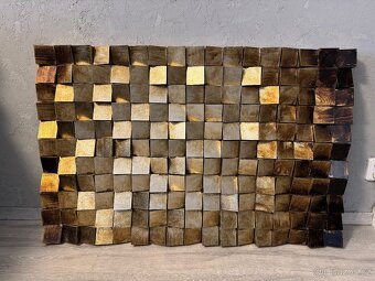 Dřevěný 3D obraz Mozaika - 6