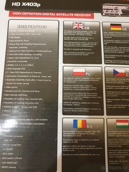 Satelitní digitální přijímač Opticum (HDX403p) - 6
