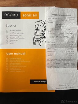 Sportovní kočárek Espiro Sonic Air - 6