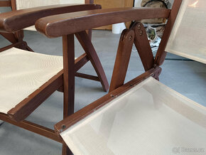 dřevěný stůl, lavice, 3 židle - 6