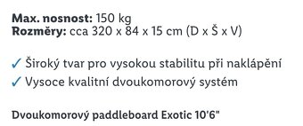 Padlerboard 320/84 /15 na váhu 150kg - 6