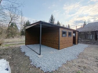 Nový zahradní domek s přístřeškem - 6