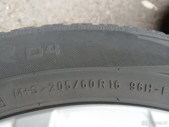 Prodám sadu Alu kol Kia 205/60R16 zimní - 6