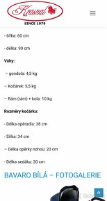 3v1 kočárek Bavario White - 6