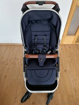 Trojkombinovaný kočárek Moon Rocca Navy - 6