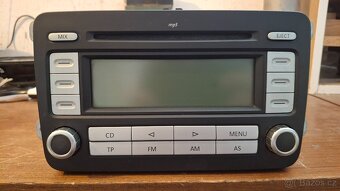 Autorádio VW RCD300 - Originál + PIN + Rámeček - 6