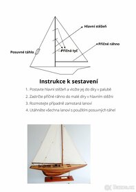 Dřevěný model lodi Endeavour 1934 - 6