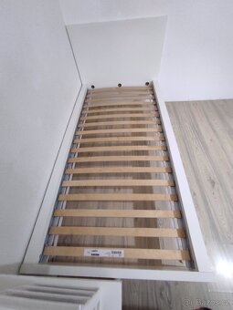 Postel MALM 90x200 bílá Ikea + rošt - 6