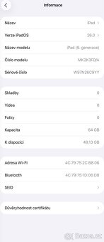 iPad 9. generace, vesmírně šedá, 64GB, s dokladem - 6