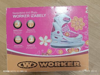 Prodám dětské brusle WORKER IZABELY 34-37 - 6
